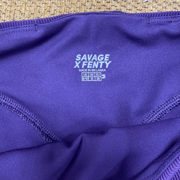 Savage x Fenty Curve Alert High-Waist Rib Legging in Punk Purple Size 8-10 NWT - Picture 6 of 7